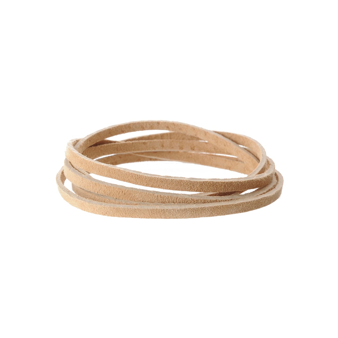 12 Pack: 3.1mm Tan Flat Suede Lace by Bead Landing™